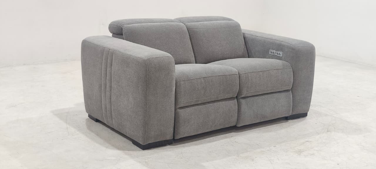 KM.213HM - 2 SEATER RECLINER(ELECTRIC) - BLR WH