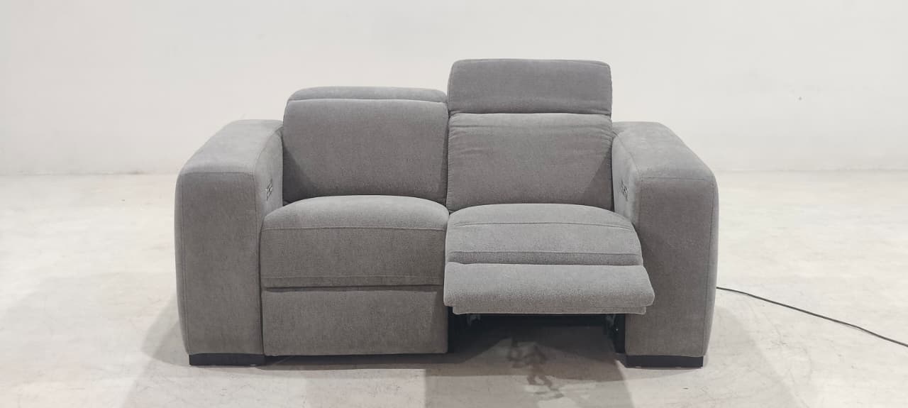 KM.213HM - 2 SEATER RECLINER(ELECTRIC) - BLR WH