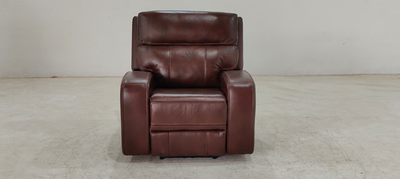 KM.132H(2) - 1 SEATER RECLINER(ELECTRIC) - BLR WH