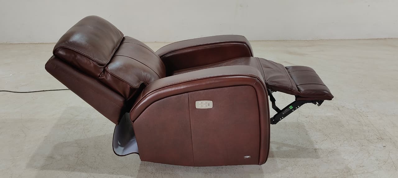 KM.132H(2) - 1 SEATER RECLINER(ELECTRIC) - BLR WH