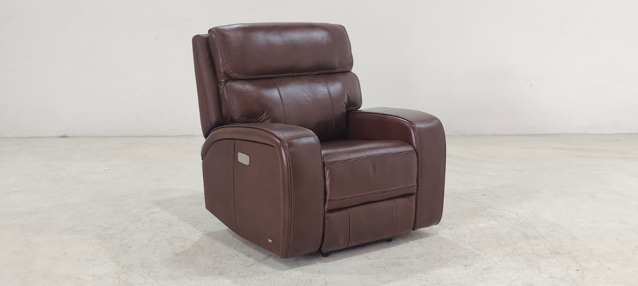 KM.132H(2) - 1 SEATER RECLINER(ELECTRIC) - BLR WH
