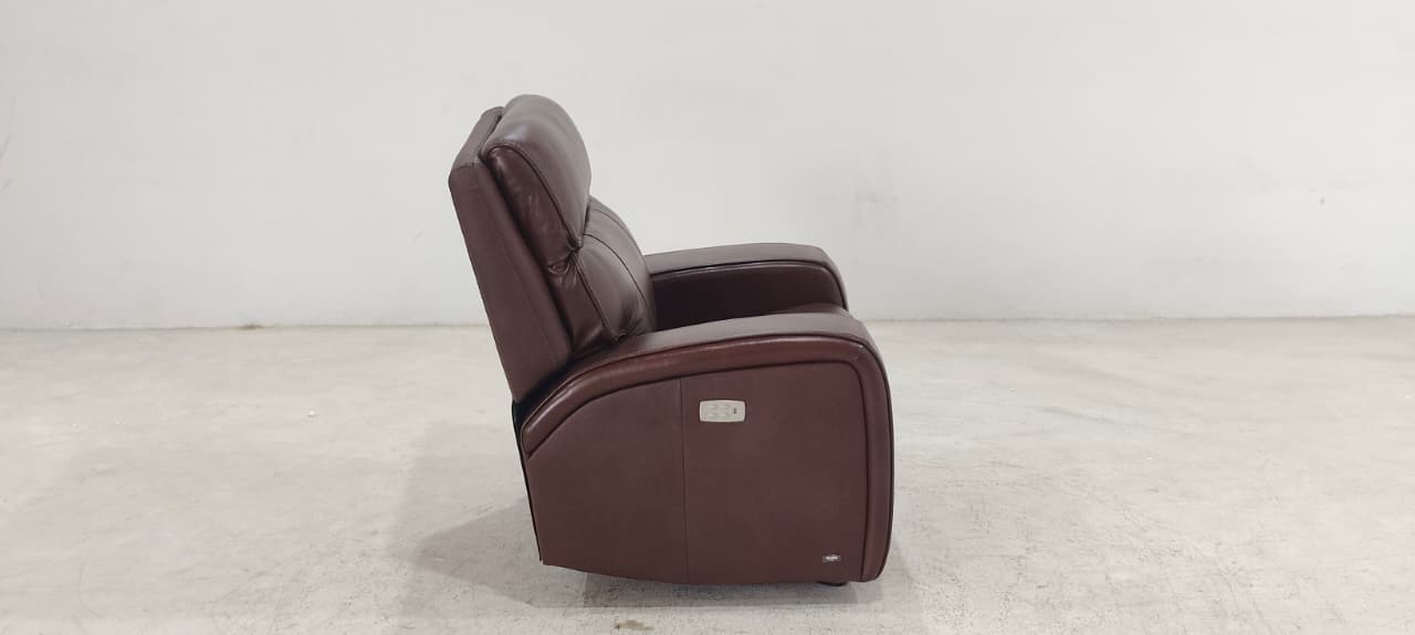 KM.132H(2) - 1 SEATER RECLINER(ELECTRIC) - BLR WH