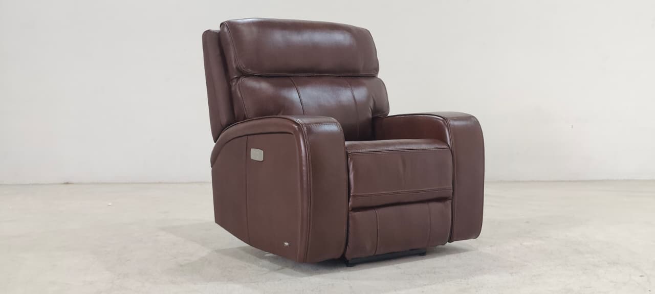 KM.132H(2) - 1 SEATER RECLINER(ELECTRIC) - BLR WH