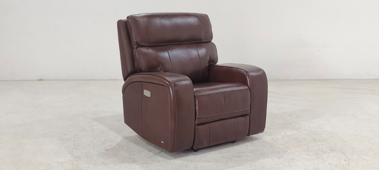 KM.132H(2) - 1 SEATER RECLINER(ELECTRIC) - BLR WH