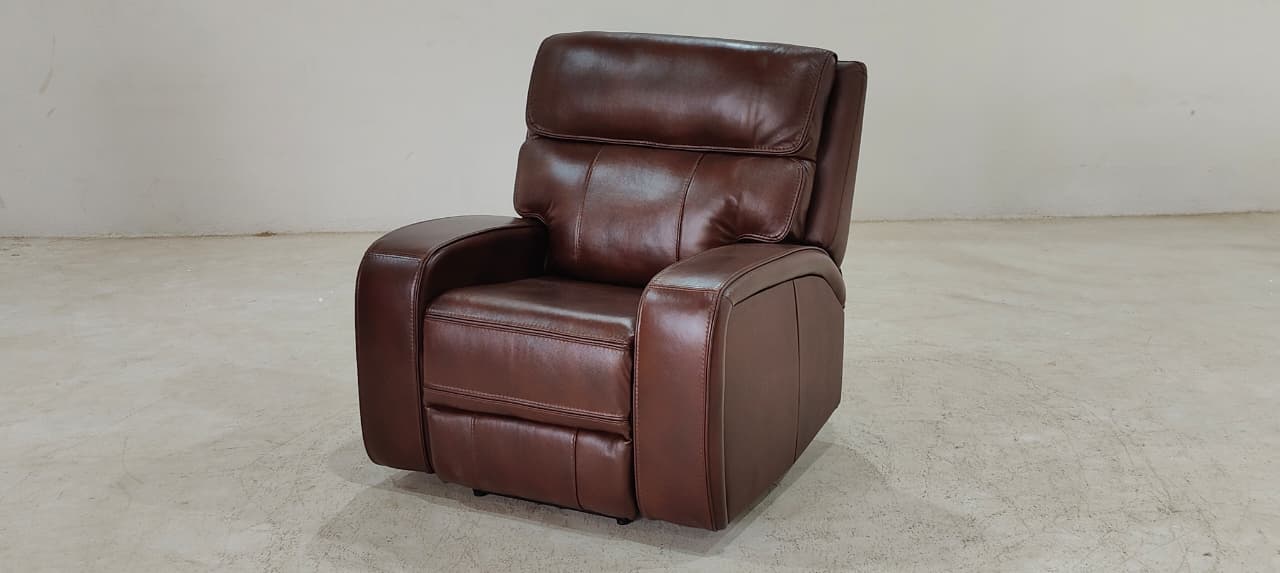 KM.132H(2) - 1 SEATER RECLINER(ELECTRIC) - BLR WH