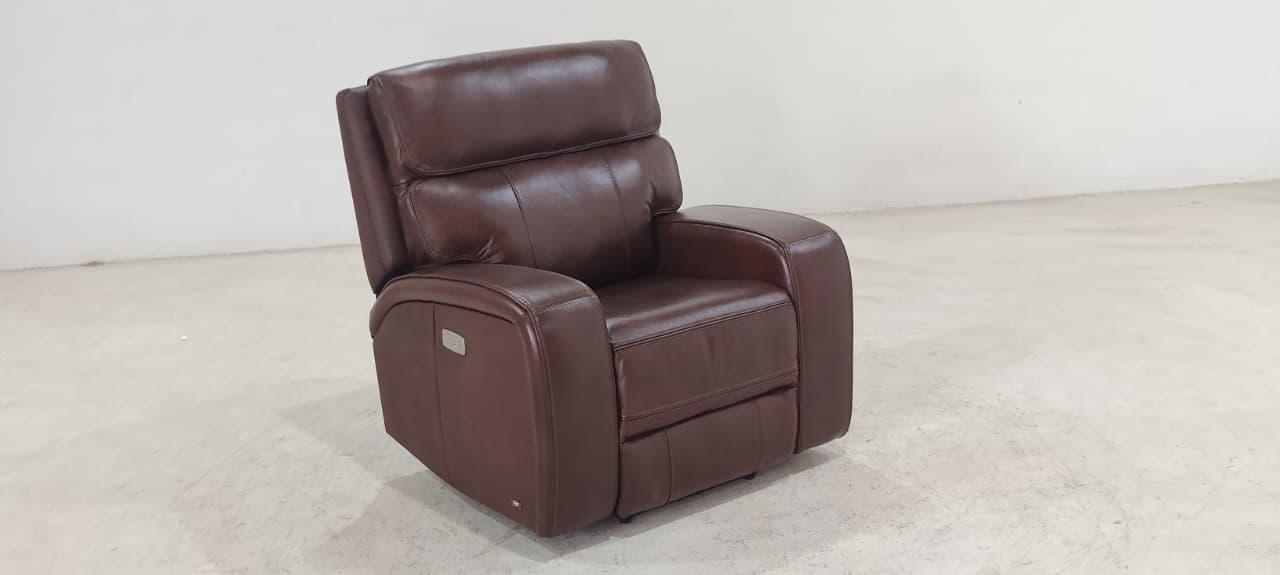 KM.132H(2) - 1 SEATER RECLINER(ELECTRIC) - BLR WH
