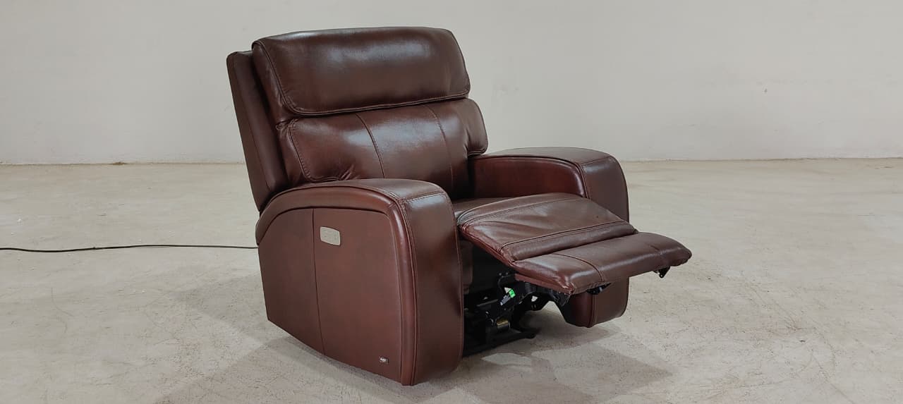KM.132H(2) - 1 SEATER RECLINER(ELECTRIC) - BLR WH
