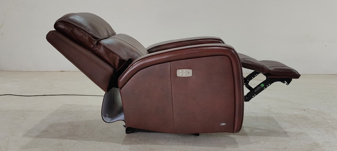 KM.132H(2) - 1 SEATER RECLINER(ELECTRIC) - BLR WH