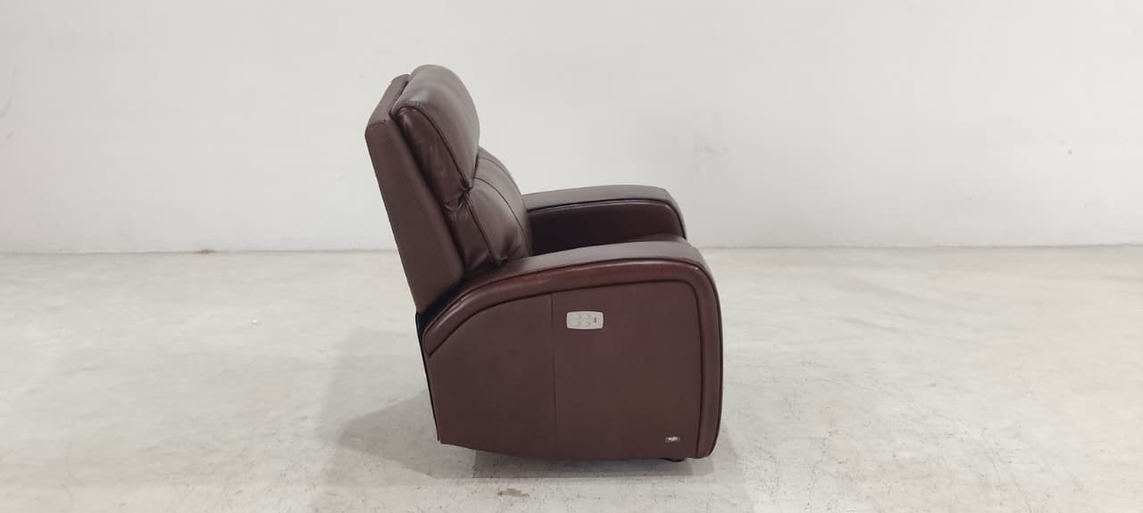 KM.132H(2) - 1 SEATER RECLINER(ELECTRIC) - BLR WH