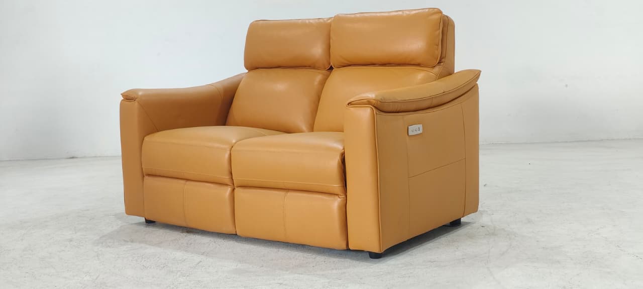 KM.5035(6) - 2 SEATER RECLINER(ELECTRIC) - BLR WH