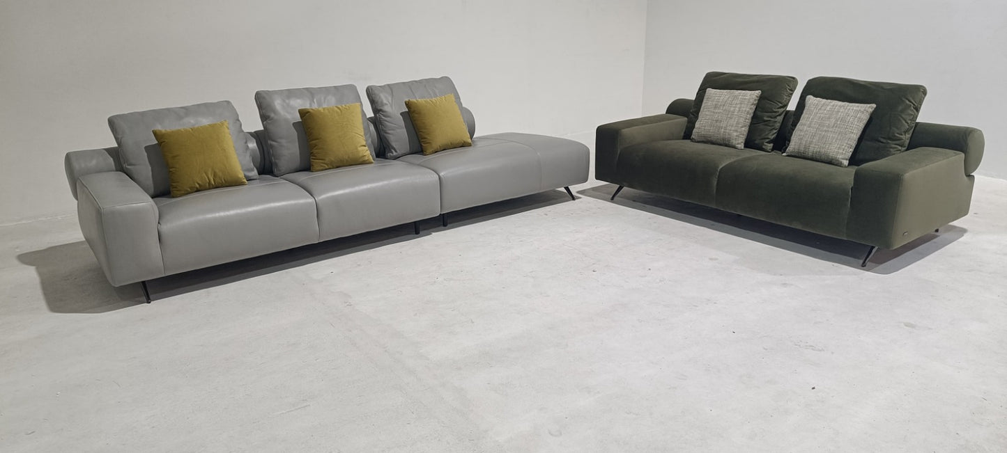 KF.153 - 3 SEATER+CHAISE  - BLR WH
