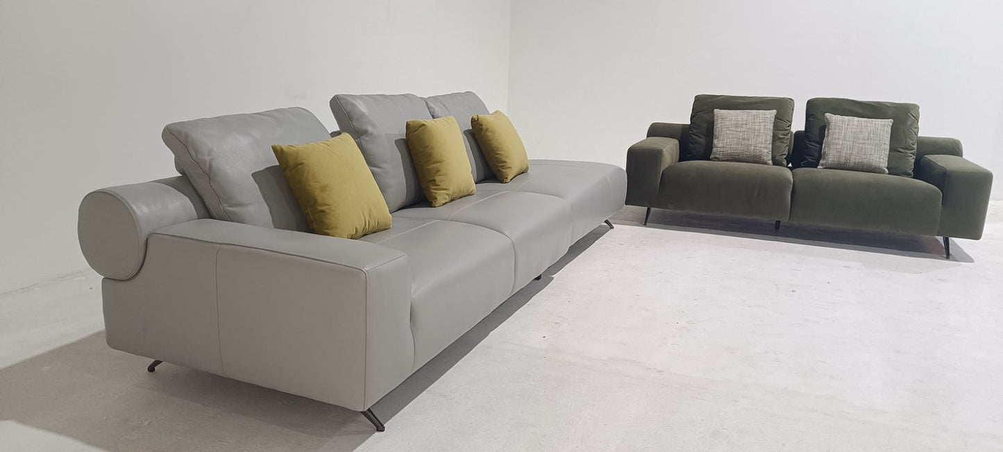 KF.153 - 3 SEATER+CHAISE  - BLR WH
