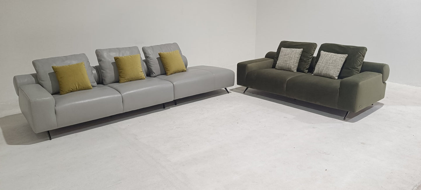 KF.153 - 3 SEATER+CHAISE  - BLR WH