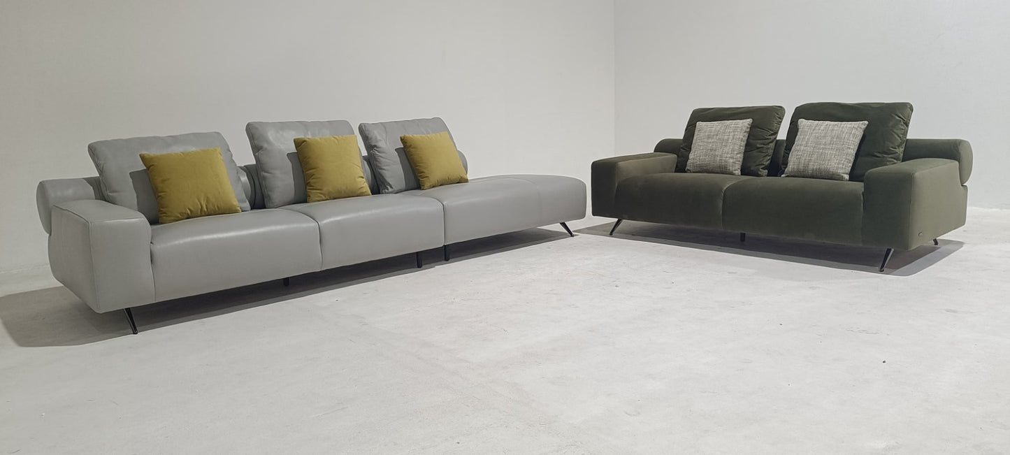 KF.153 - 3 SEATER+CHAISE  - BLR WH