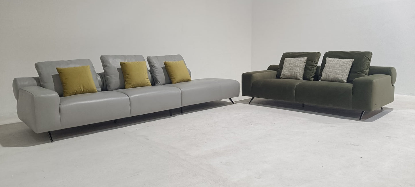 KF.153 - 3 SEATER+CHAISE  - BLR WH