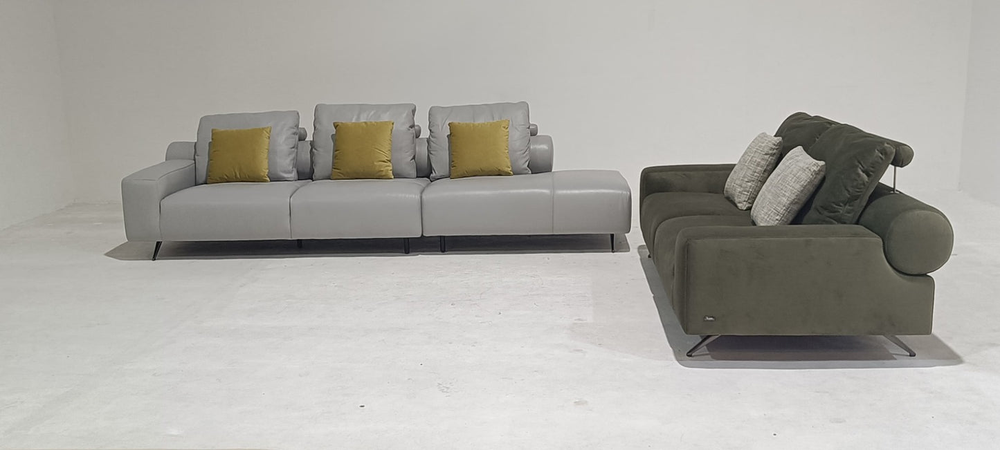 KF.153 - 3 SEATER+CHAISE  - BLR WH