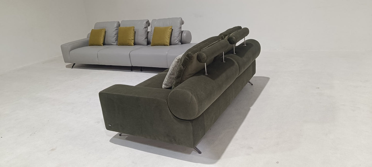 KF.153 - 3 SEATER+CHAISE  - BLR WH