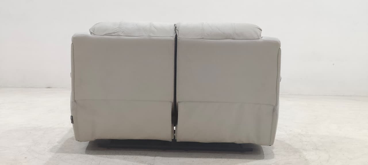 1238 - 2 SEATER RECLINER(MANUAL) - BLR WH