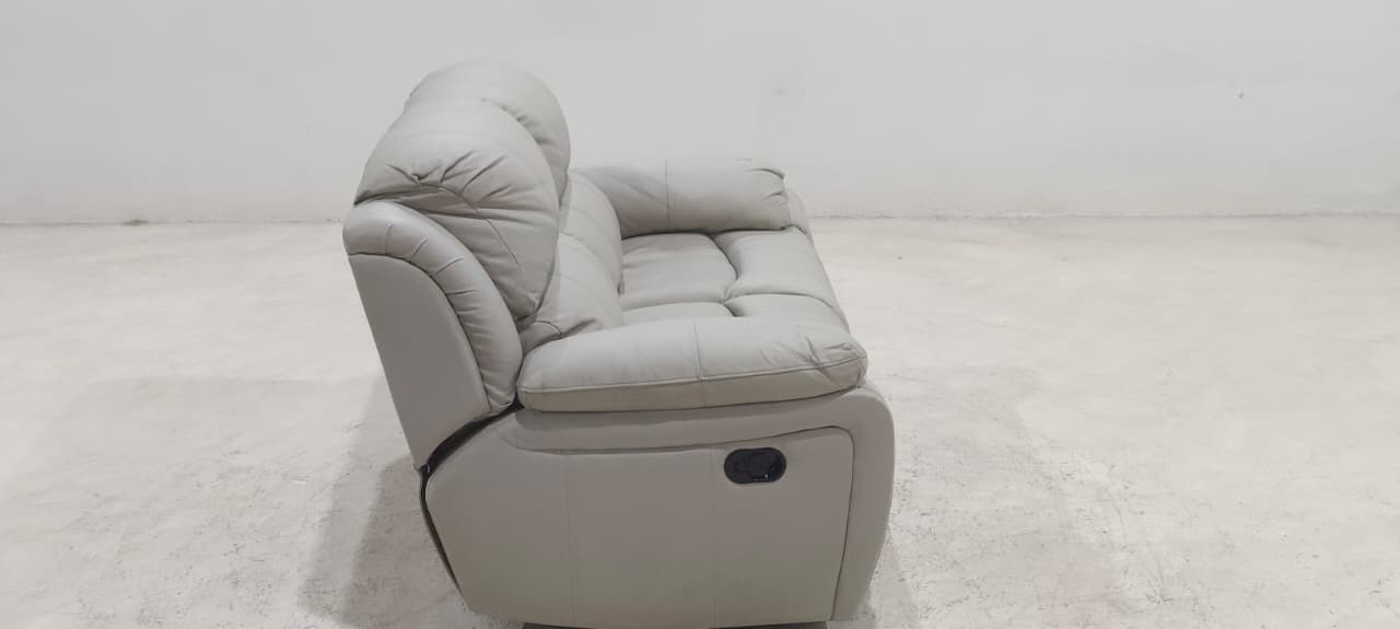 1238 - 2 SEATER RECLINER(MANUAL) - BLR WH