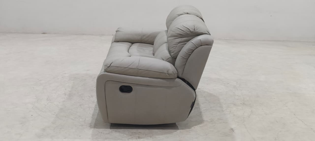 1238 - 2 SEATER RECLINER(MANUAL) - BLR WH
