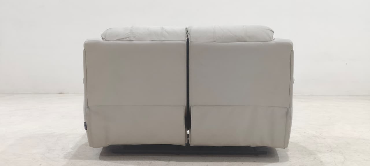 1238 - 2 SEATER RECLINER(MANUAL) - BLR WH
