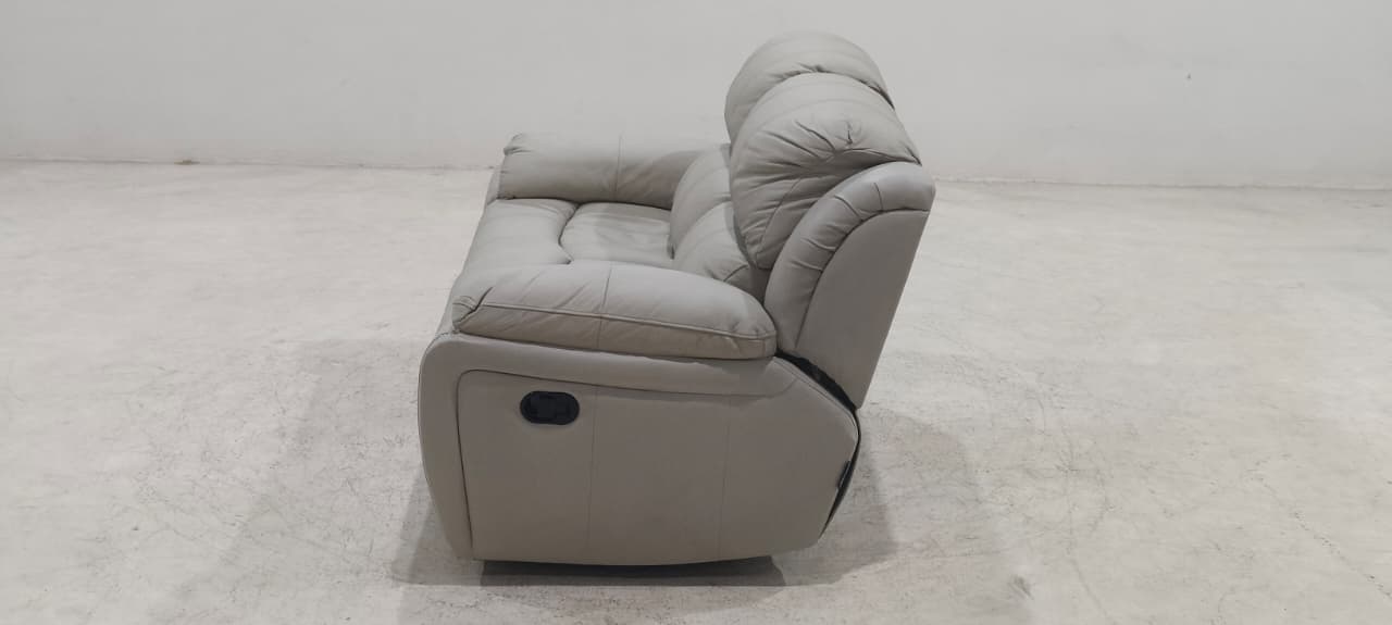 1238 - 2 SEATER RECLINER(MANUAL) - BLR WH