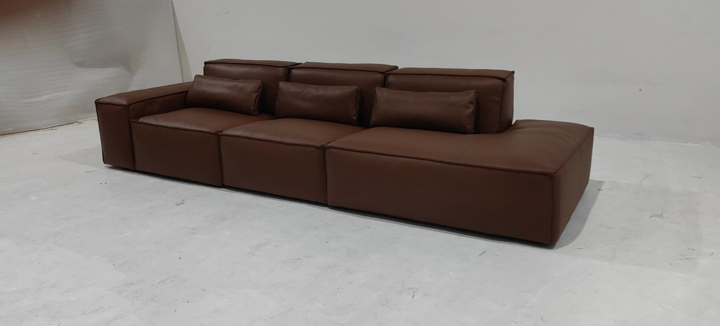AW2301-D - 3 SEATER RECLINER(ELECTRIC) - BLR WH