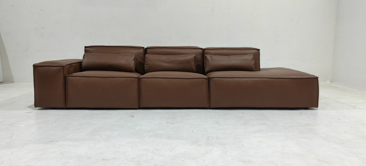 AW2301-D - 3 SEATER RECLINER(ELECTRIC) - BLR WH