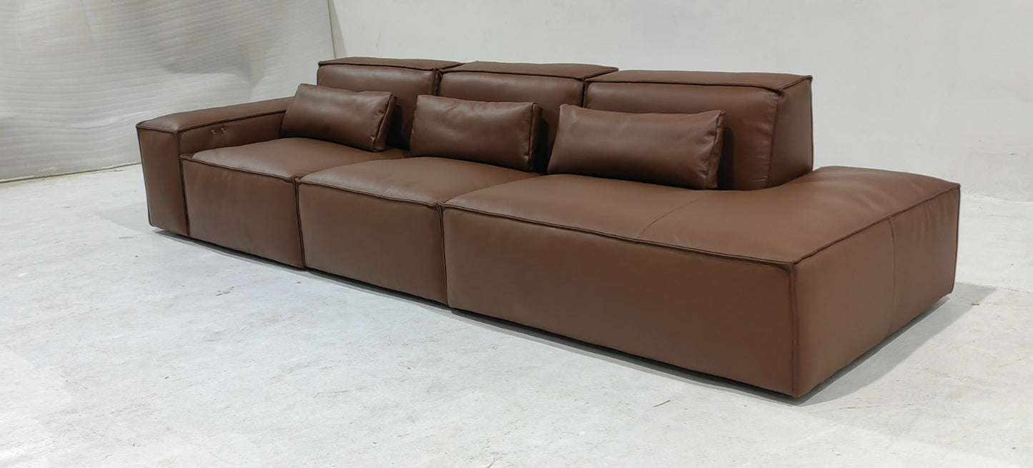 AW2301-D - 3 SEATER RECLINER(ELECTRIC) - BLR WH