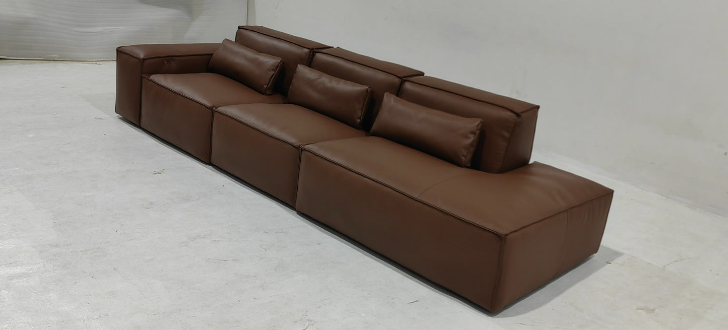 AW2301-D - 3 SEATER RECLINER(ELECTRIC) - BLR WH
