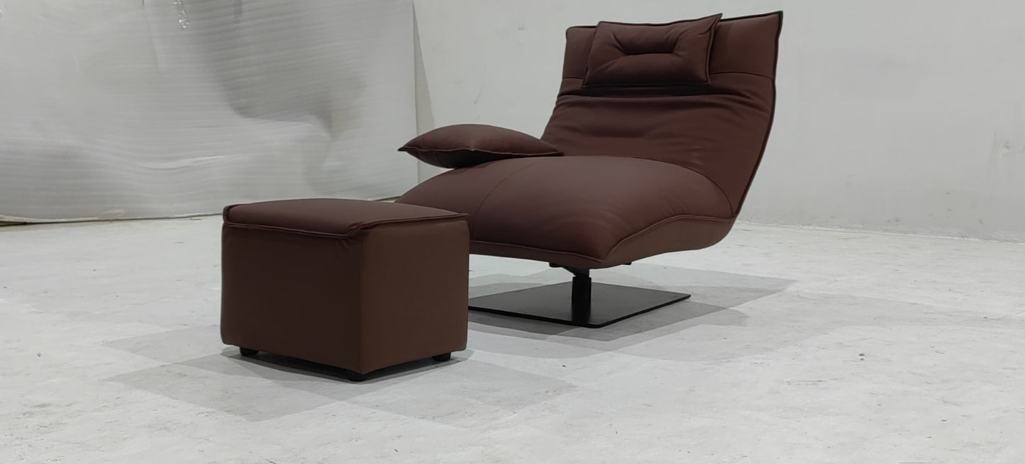 X-338W - CHAIR+OTTOMAN - OUTLET