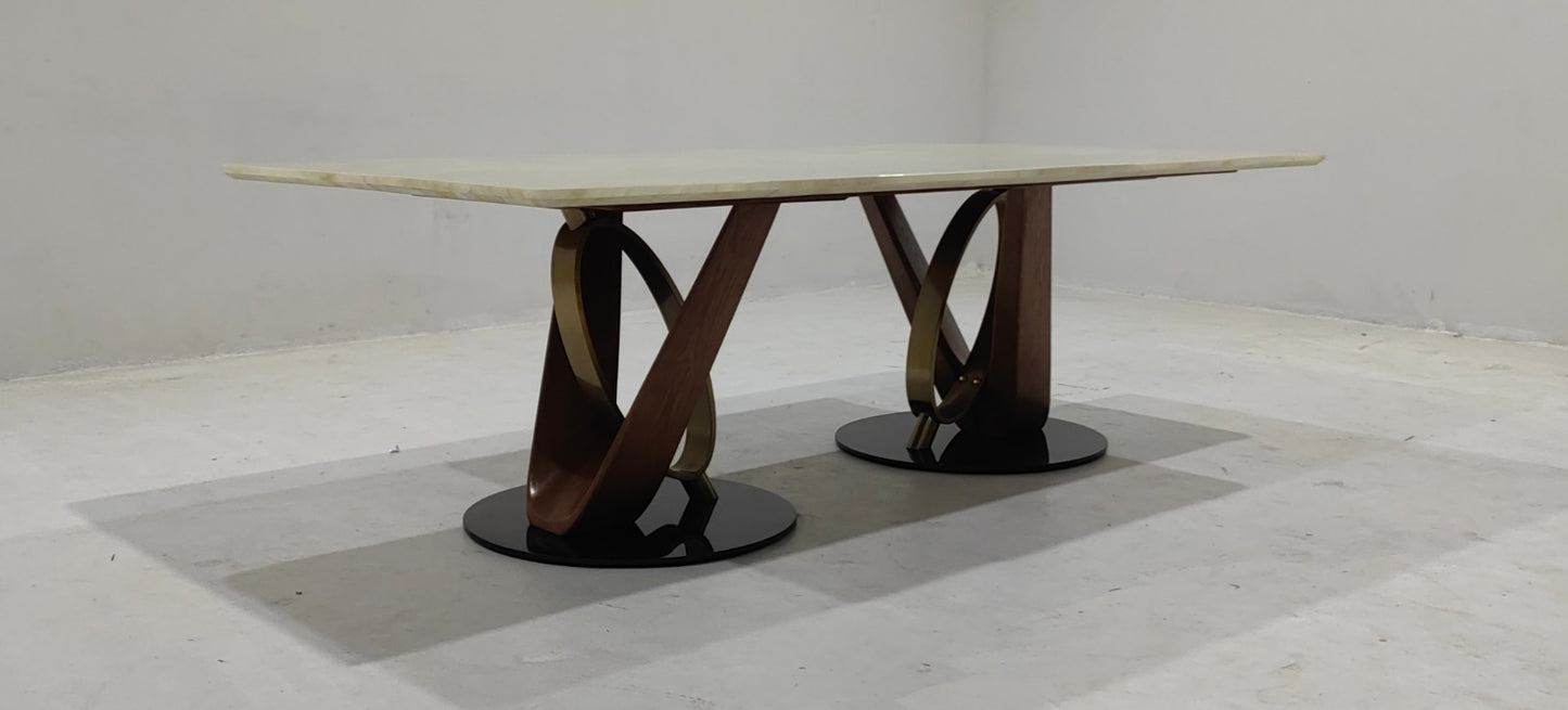 BBH+CT300A(3) - DINNING TABLE(BIG SIZE) - BLR WH