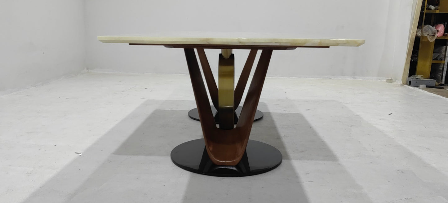 BBH+CT300A(3) - DINNING TABLE(BIG SIZE) - BLR WH