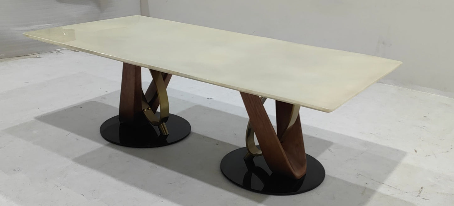 BBH+CT300A(3) - DINNING TABLE(BIG SIZE) - BLR WH