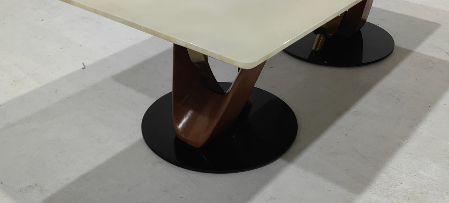 BBH+CT300A(3) - DINNING TABLE(BIG SIZE) - BLR WH