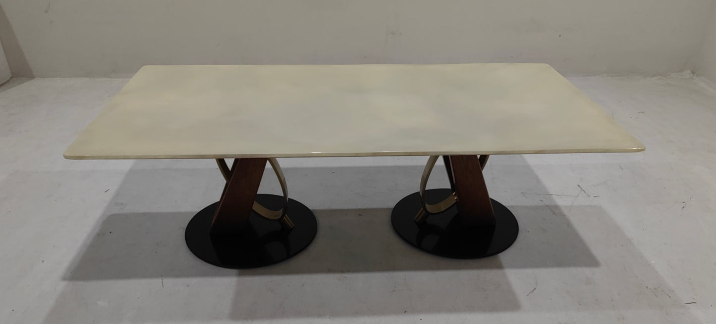 BBH+CT300A(3) - DINNING TABLE(BIG SIZE) - BLR WH