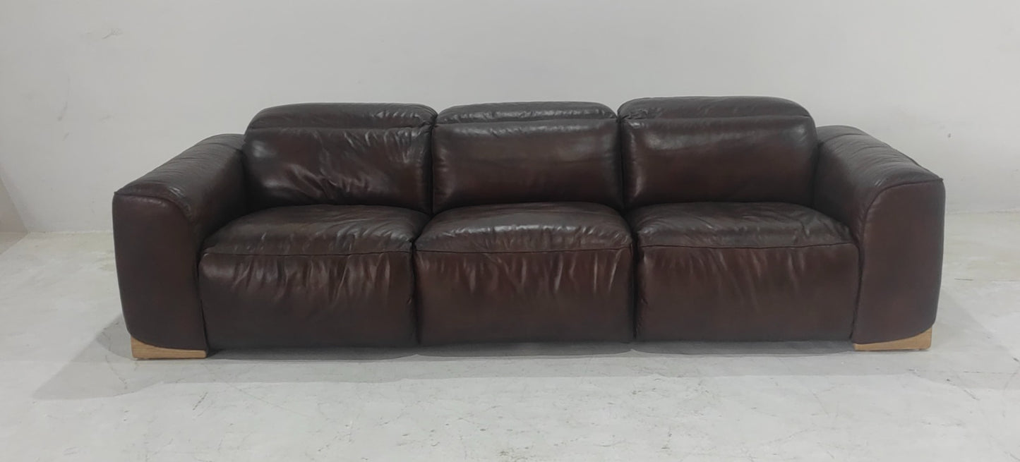 KM.6035 - 3 SEATER RECLINER (ELECTRIC) - BLR WH
