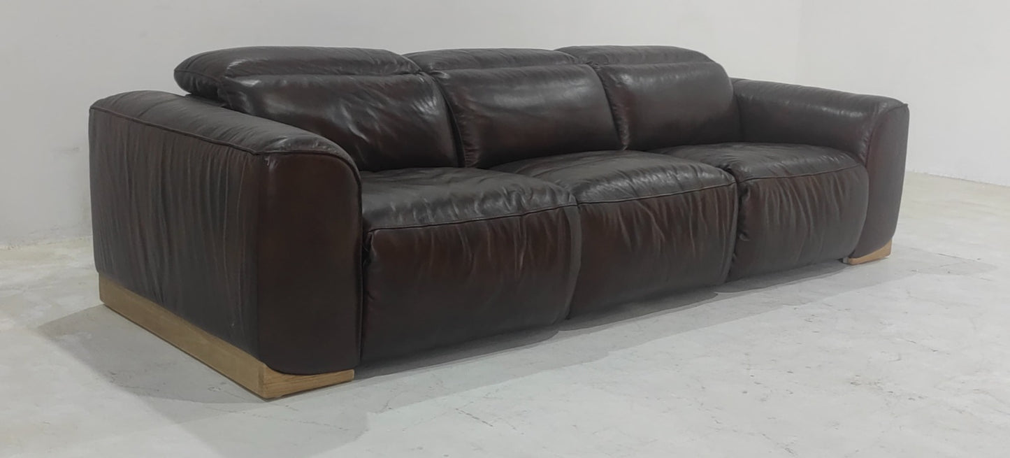 KM.6035 - 3 SEATER RECLINER (ELECTRIC) - BLR WH
