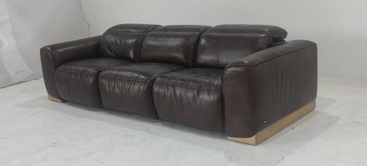 KM.6035 - 3 SEATER RECLINER (ELECTRIC) - BLR WH