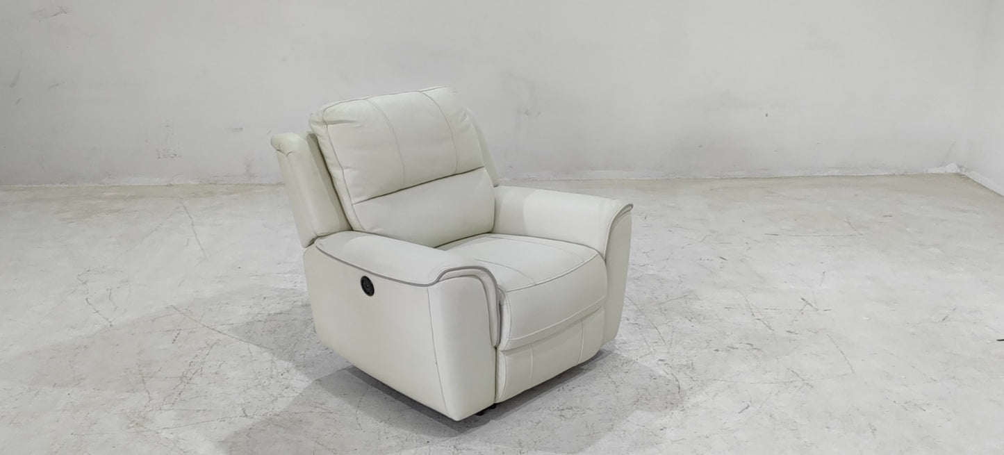 E2877 - 1 SEATER RECLINER(ELECTRIC) - BLR WH