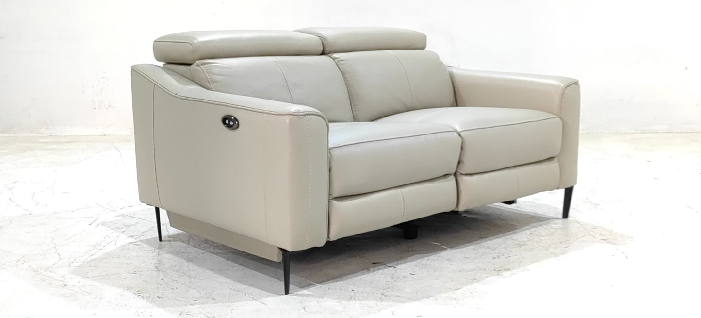 KM.5012 - 2 SEATER RECLINER(ELECTRIC) - BLR WH