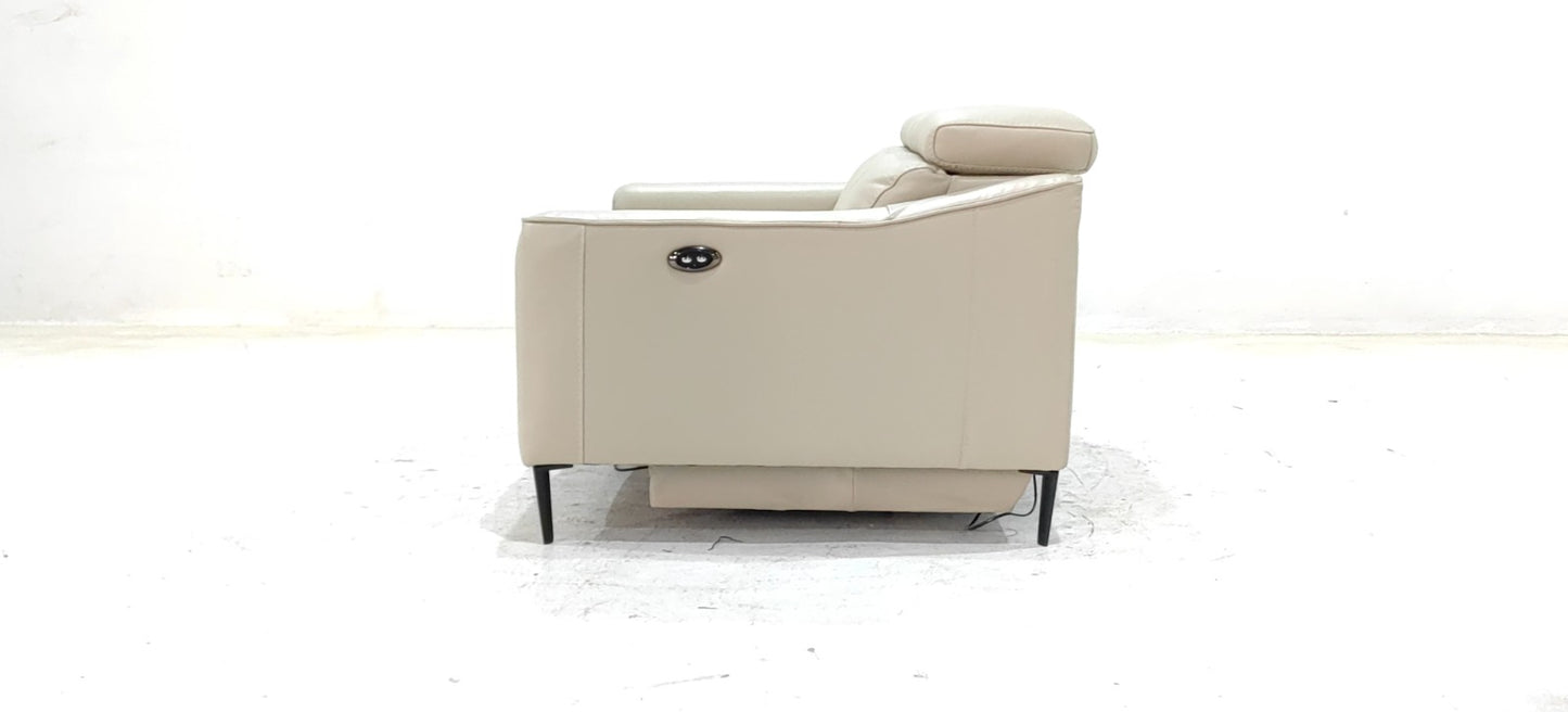 KM.5012 - 2 SEATER RECLINER(ELECTRIC) - BLR WH