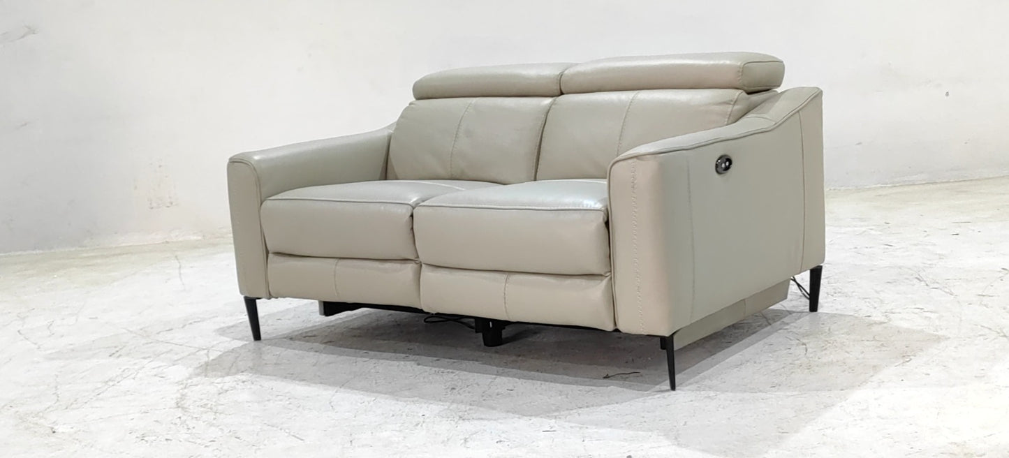KM.5012 - 2 SEATER RECLINER(ELECTRIC) - BLR WH