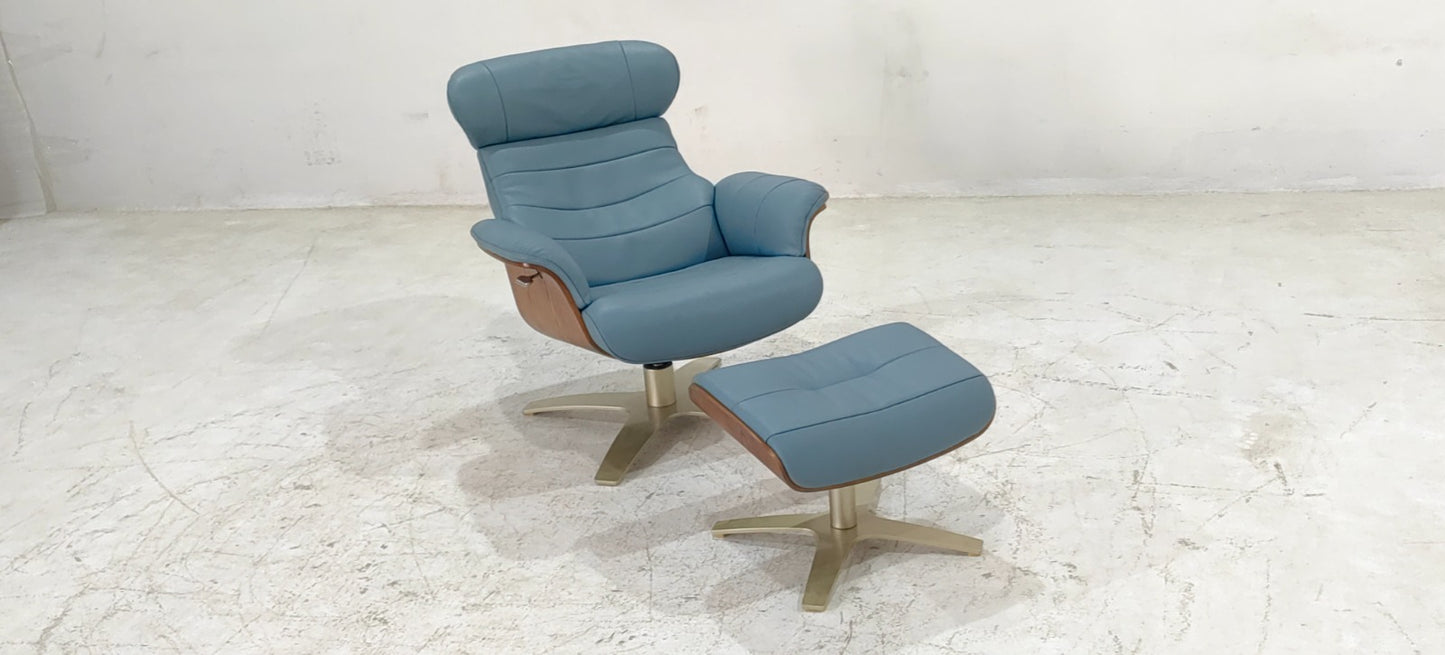 A928(4) - CHAIR+OTTOMAN - BLR WH