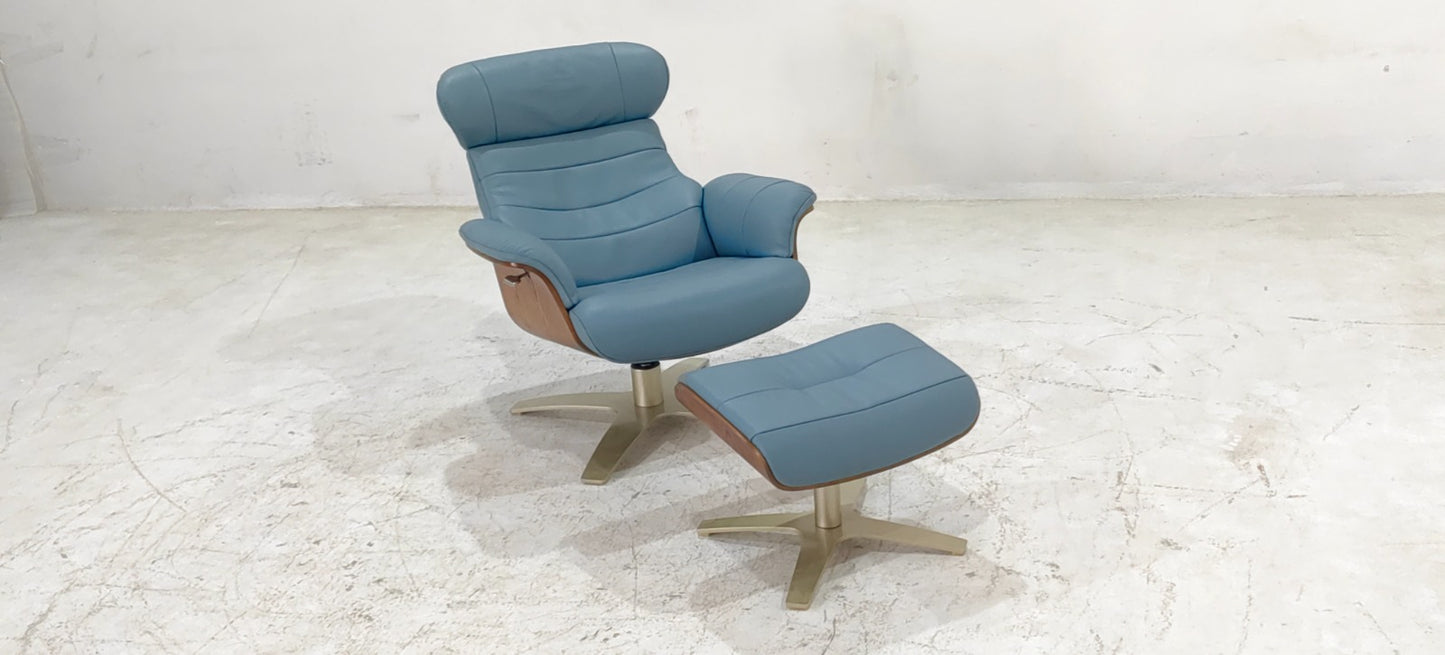 A928(4) - CHAIR+OTTOMAN - BLR WH