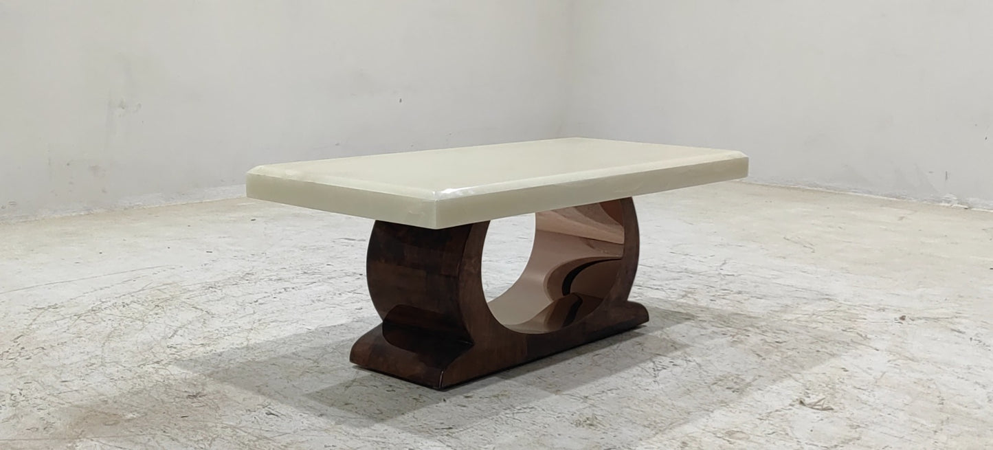 HALFMOON - CENTER TABLE - BLR WH