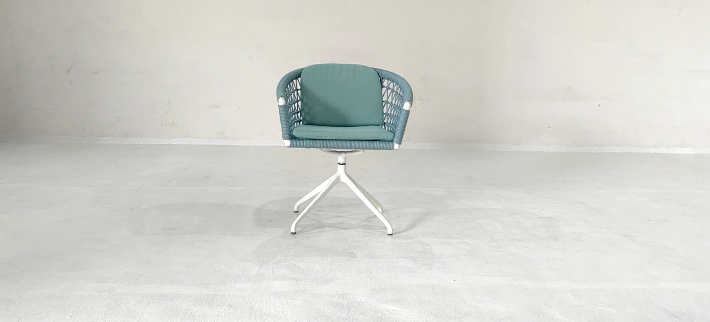 C355F(1) - DINING CHAIR - BLR WH