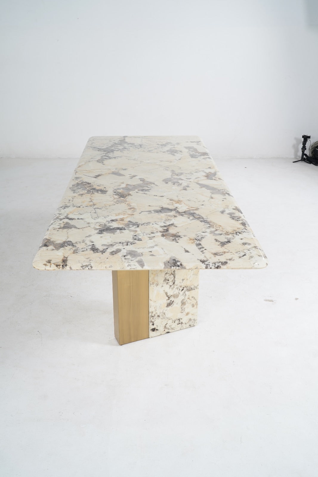 PDL-SS+PDL-3.0M(2) - DINING TABLE - BLR WH
