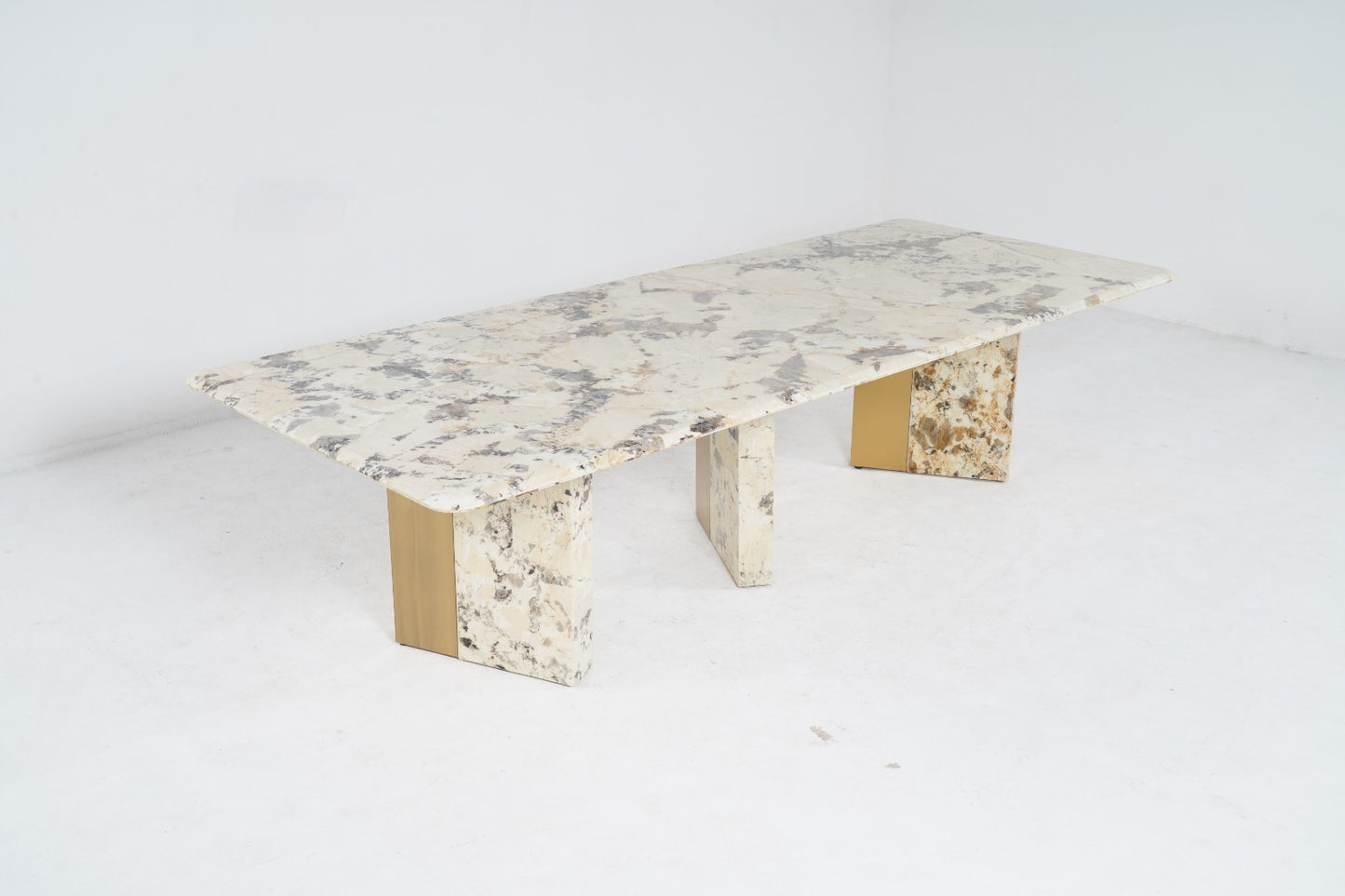 PDL-SS+PDL-3.0M(2) - DINING TABLE - BLR WH