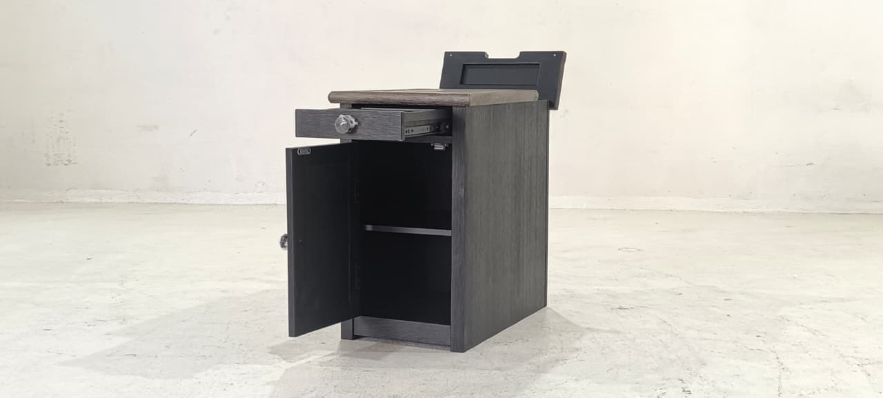 T736-7(5) - SIDE TABLE - BLR WH